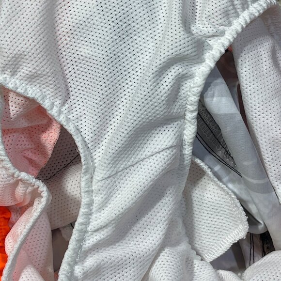 2 Pair ZeroXPosur Boy's Swim Trunks Board Short Size 10/12 Flame Neon - Picture 6 of 11